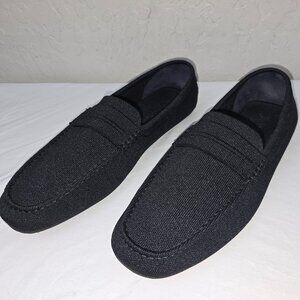 $189 Rothy's The Driving Loafer Black Knit Textile Casual Slip-On Men's 15